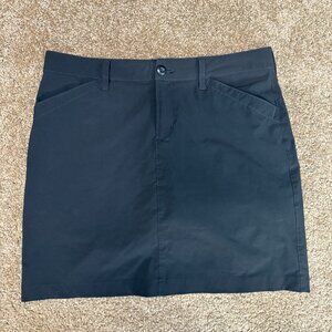 Eddie Bauer Adventurer Mini Skort Womens 8 Black Built in Brief Golf Activewear